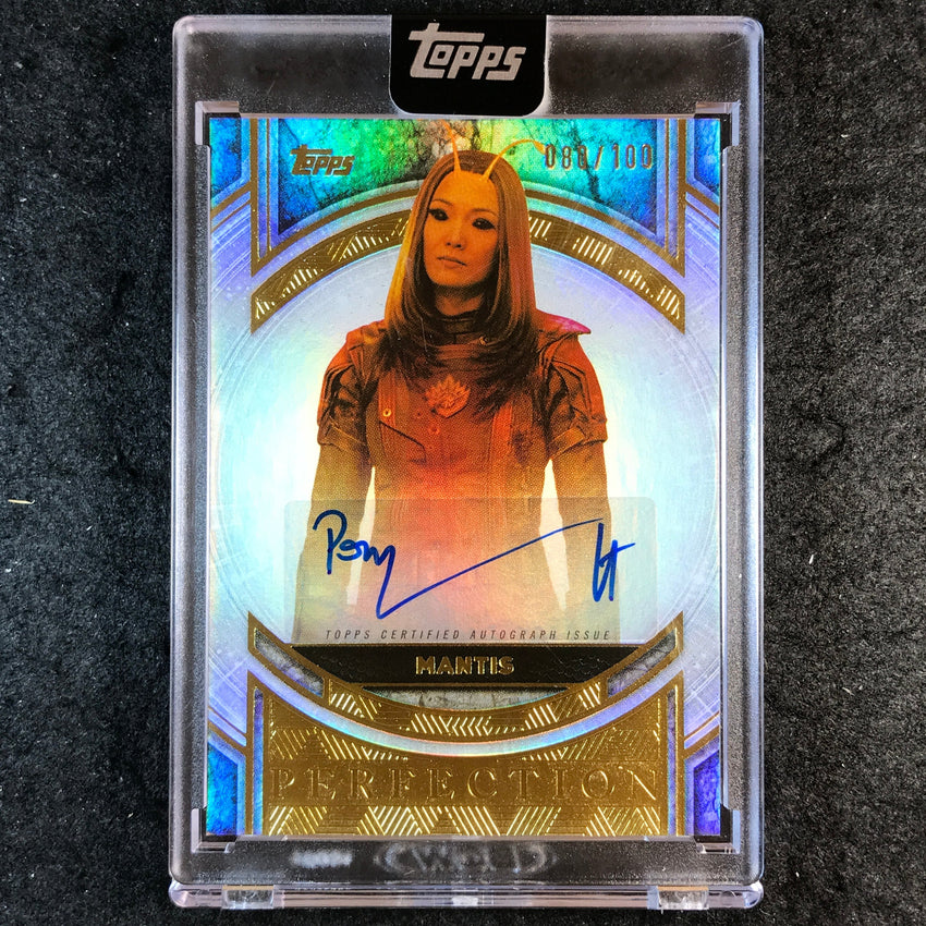 2025 Topps Marvel The Collector POM KLEMENTIEFF AS MANTIS Perfection Auto 80/100
