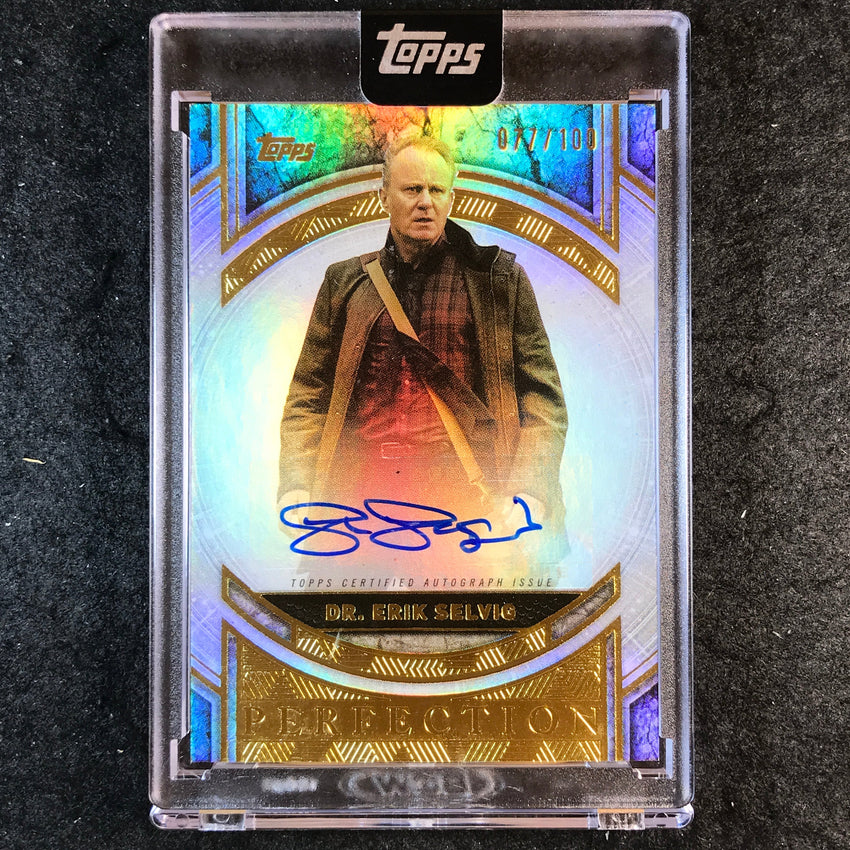 2025 Topps Marvel The Collector STELLAN SKARSGARD AS ERIK SELVIG Auto 77/100