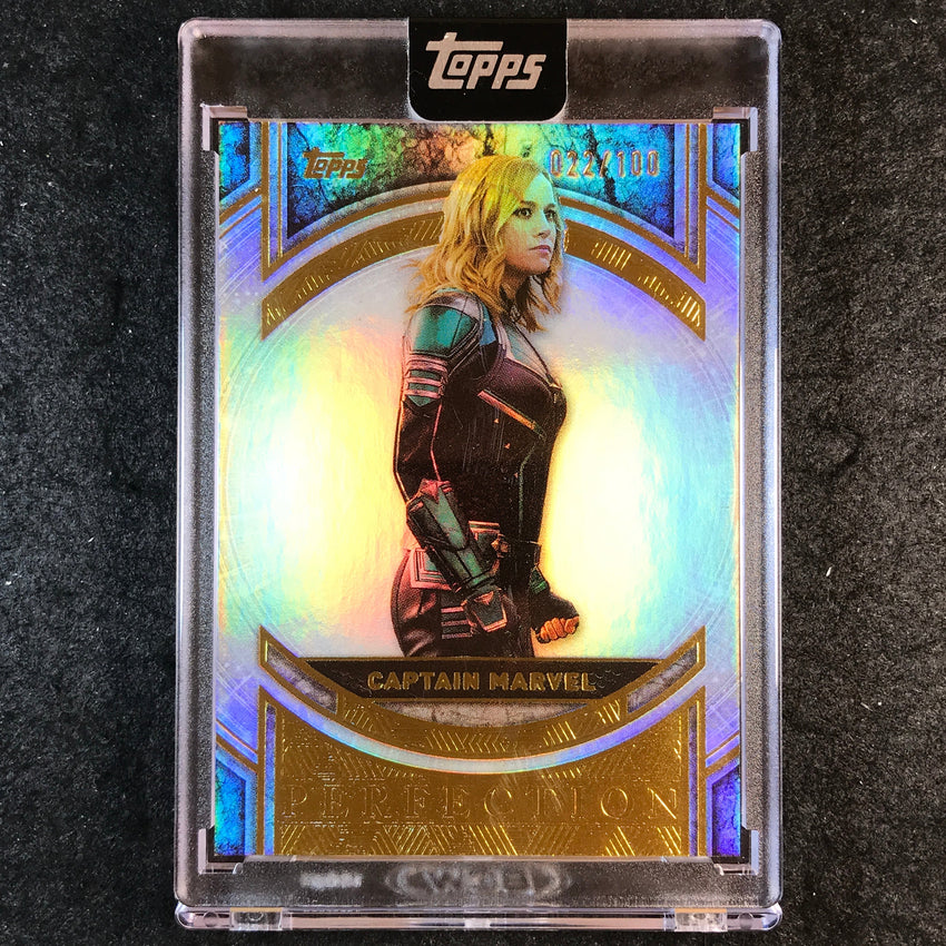 2025 Topps Marvel The Collector CAPTAIN MARVEL MCU Perfection Base 22/100 #46