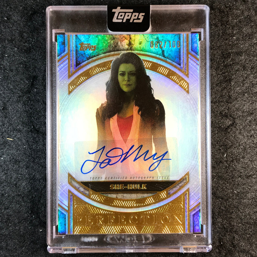 2025 Topps Marvel The Collector TATIANA MASLANY SHE-HULK Perfection Auto 82/100