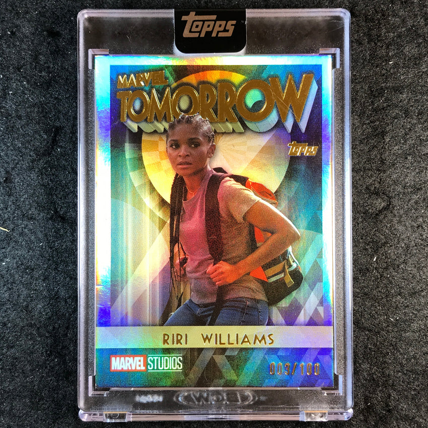 2025 Topps Marvel The Collector RIRI WILLIAMS Marvel Tomorrow Base 3/100 #18
