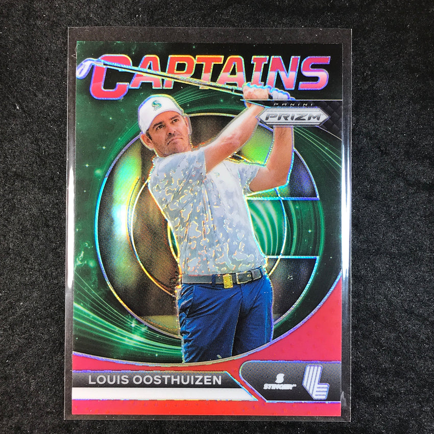 2024 Prizm LIV Golf LOUIS OOSTHUIZEN Captains Red /149 #77