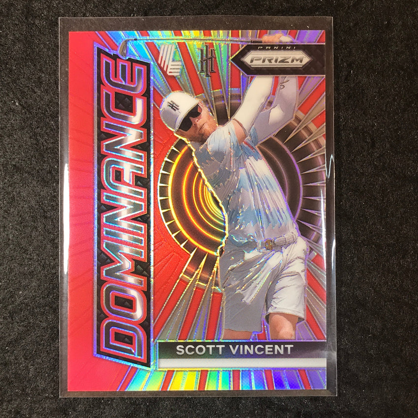 2024 Prizm LIV Golf SCOTT VINCENT Dominance Red /149 #11