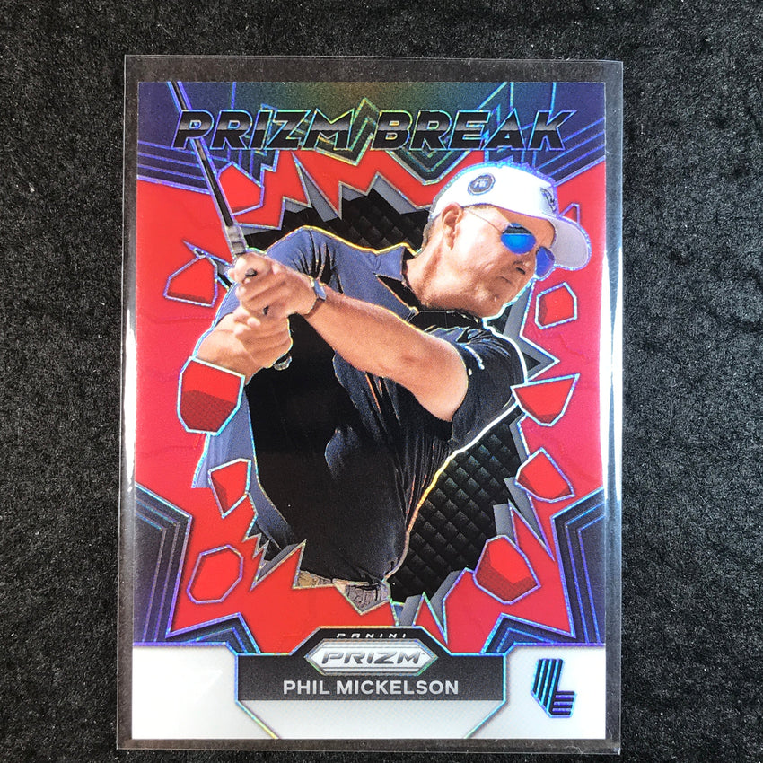 2024 Prizm LIV Golf PHIL MICKELSON Prizm Break Red /149 #5