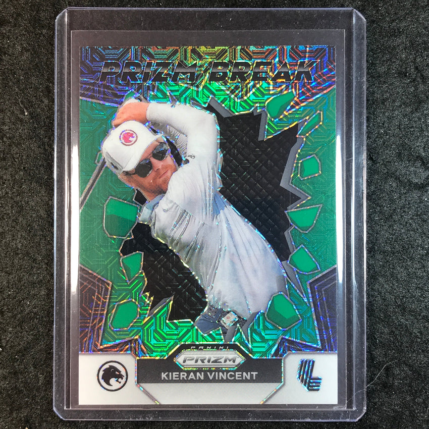 2024 Prizm LIV Golf KIERAN VINCENT Prizm Break Green Mojo 29/54 #9