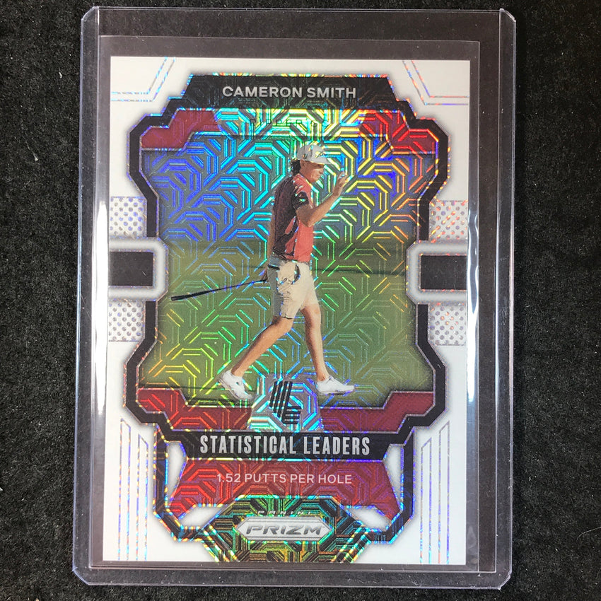 2024 Prizm LIV Golf CAMERON SMITH Statistical Leaders White Mojo 11/36 #93