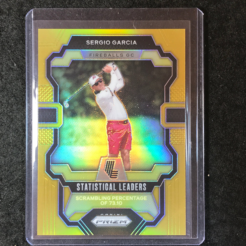 2024 Prizm LIV Golf SERGIO GARCIA Statistical Leaders Gold 6/10 #91