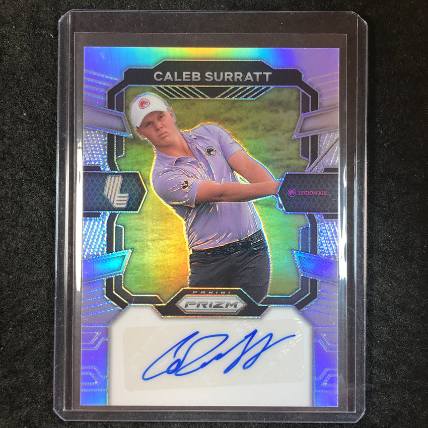 2024 Prizm LIV Golf CALEB SURRATT Signatures Auto Silver 62/99