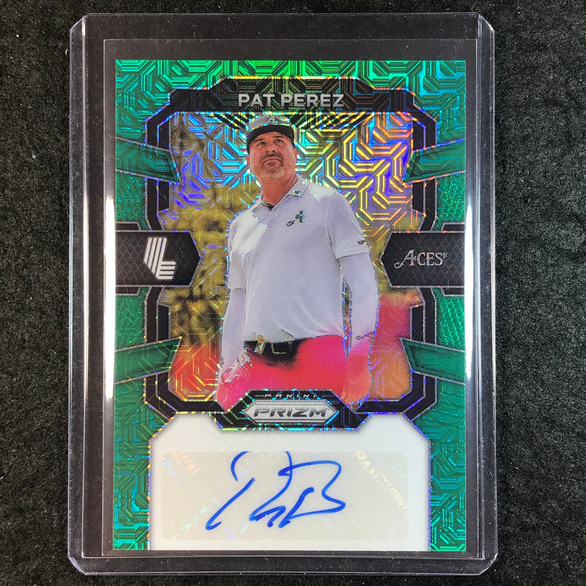 2024 Prizm LIV Golf PAT PEREZ Signatures Auto Green Mojo 46/54