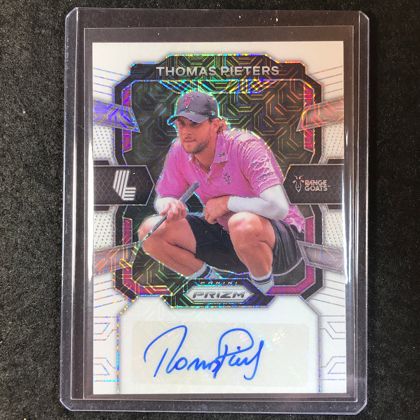 2024 Prizm LIV Golf THOMAS PIETERS Signatures Auto White Mojo 11/36