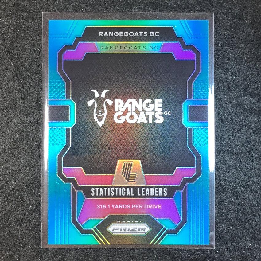 2024 Prizm LIV Golf RANGEGOATS GC Statistical Leaders Teal /199 #96