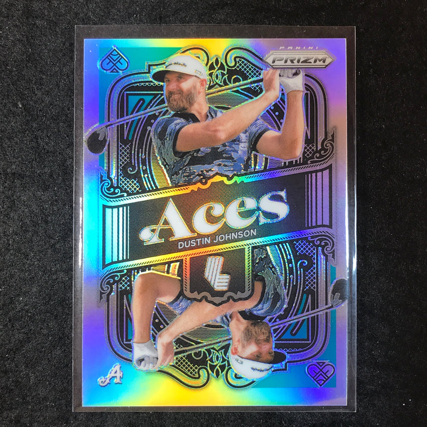2024 Prizm LIV Golf DUSTIN JOHNSON Aces Teal /199 #1
