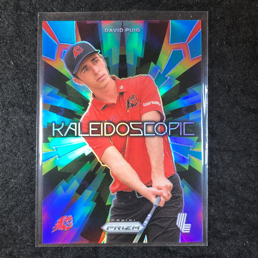 2024 Prizm LIV Golf DAVID PUIG Kaleidoscopic Teal /199 #10