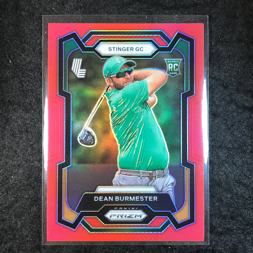 2024 Prizm LIV Golf DEAN BURMESTER Rookie Base Red /149 #6