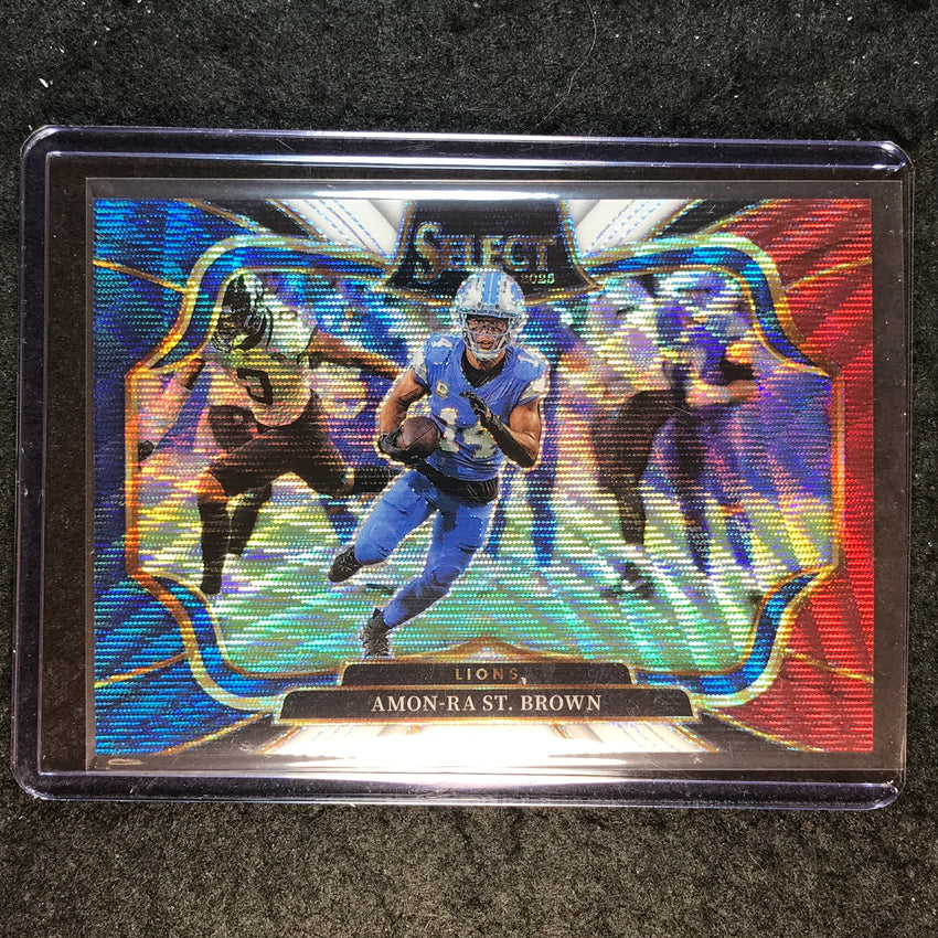 2025 Select Football AMON-RA ST. BROWN Field Level Tri-Color 52/99 #470