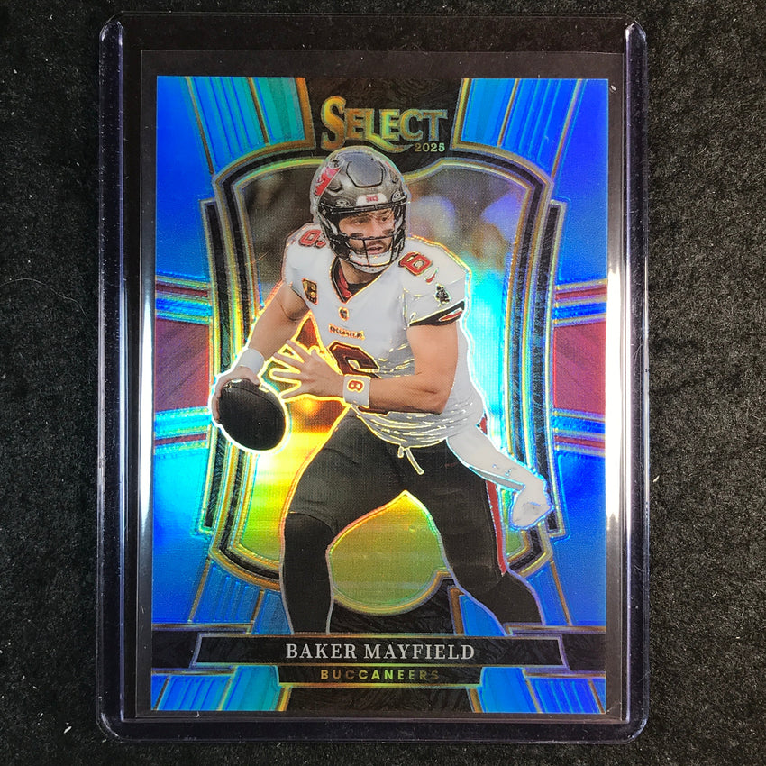 2025 Select Football BAKER MAYFIELD Premier Level Light Blue 14/99 #137