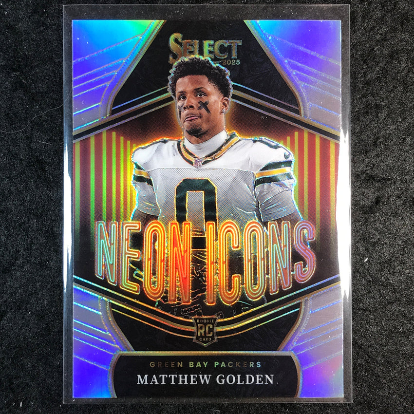 2025 Select Football MATTHEW GOLDEN Neon Icons Rookie Silver #8