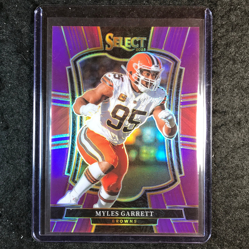 2025 Select Football MYLES GARRETT Premier Level Purple 70/75 #156