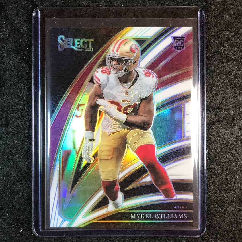 2025 Select Football MYKEL WILLIAMS Rookie Club Level White 22/35 #217