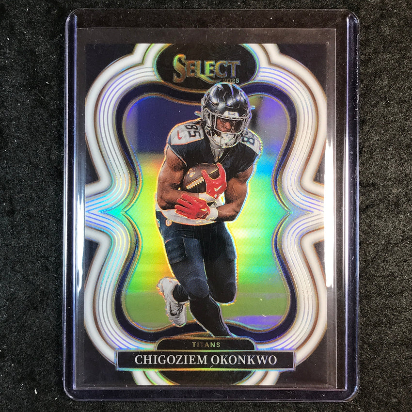 2025 Select Football CHIGOZIEM OKONKWO Suite Level White 31/35 #325