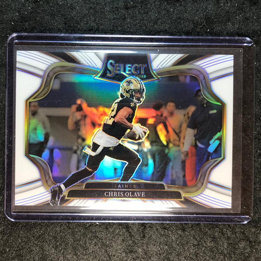 2025 Select Football CHRIS OLAVE Field Level White 6/35 #442
