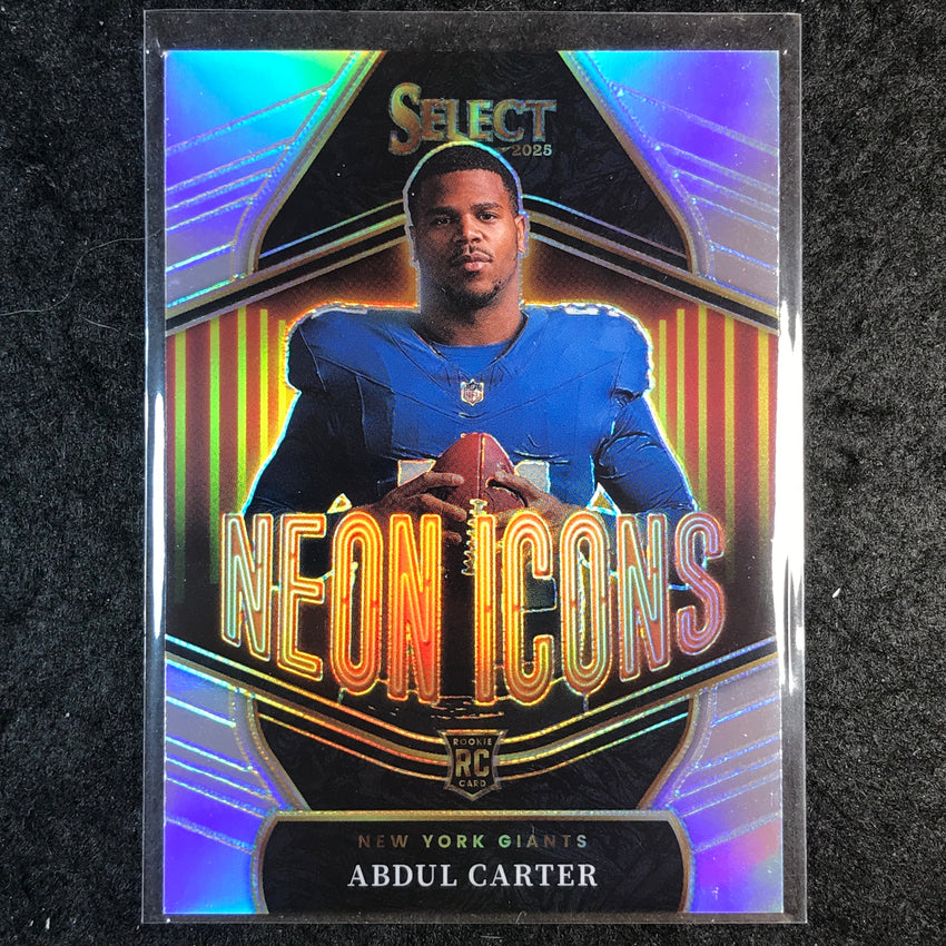 2025 Select Football ABDUL CARTER Neon Icons Rookie Silver #19