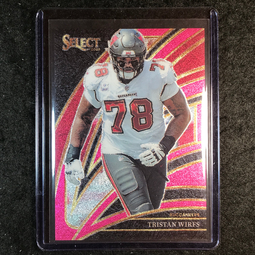 2025 Select Football TRISTAN WIRFS Club Level Pink Glitter 12/15 #238
