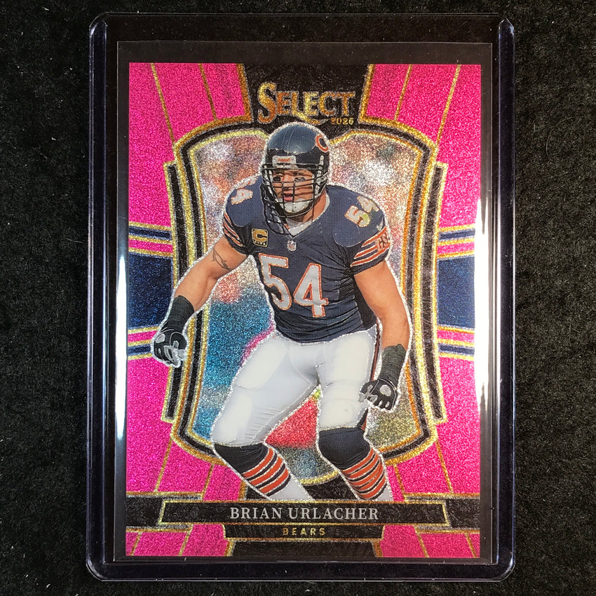2025 Select Football BRIAN URLACHER Premier Level Pink Glitter 6/15 #200
