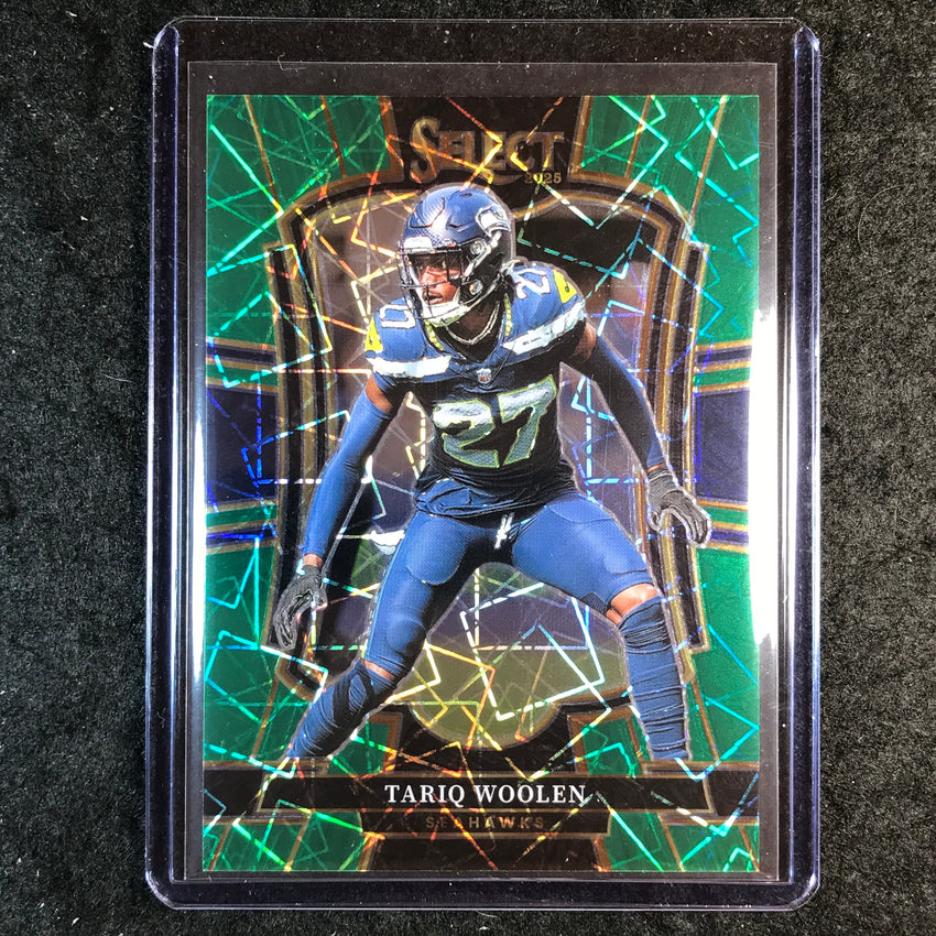 2025 Select Football TARIQ WOOLEN Premier Level Green 3/5 #115