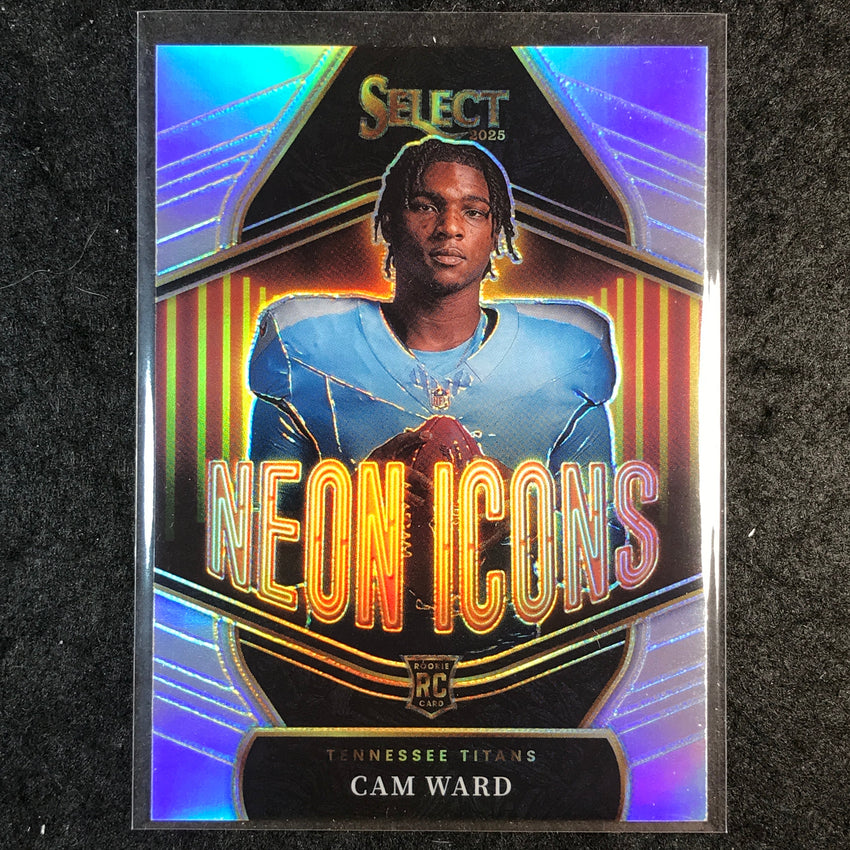 2025 Select Football CAM WARD Neon Icons Rookie Silver #25