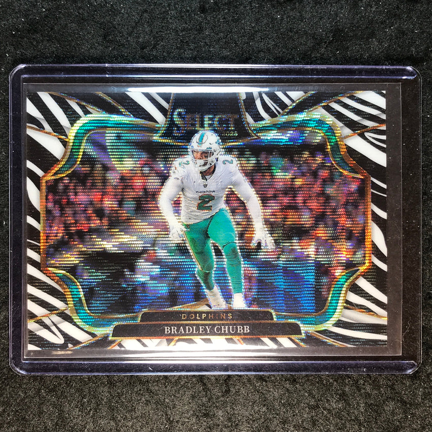 2025 Select Football BRADLEY CHUBB Field Level Zebra SSP #483