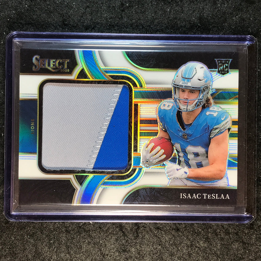 2025 Select Football ISAAC TESLAA Jumbo Rookie Swatch Patch White 79/99