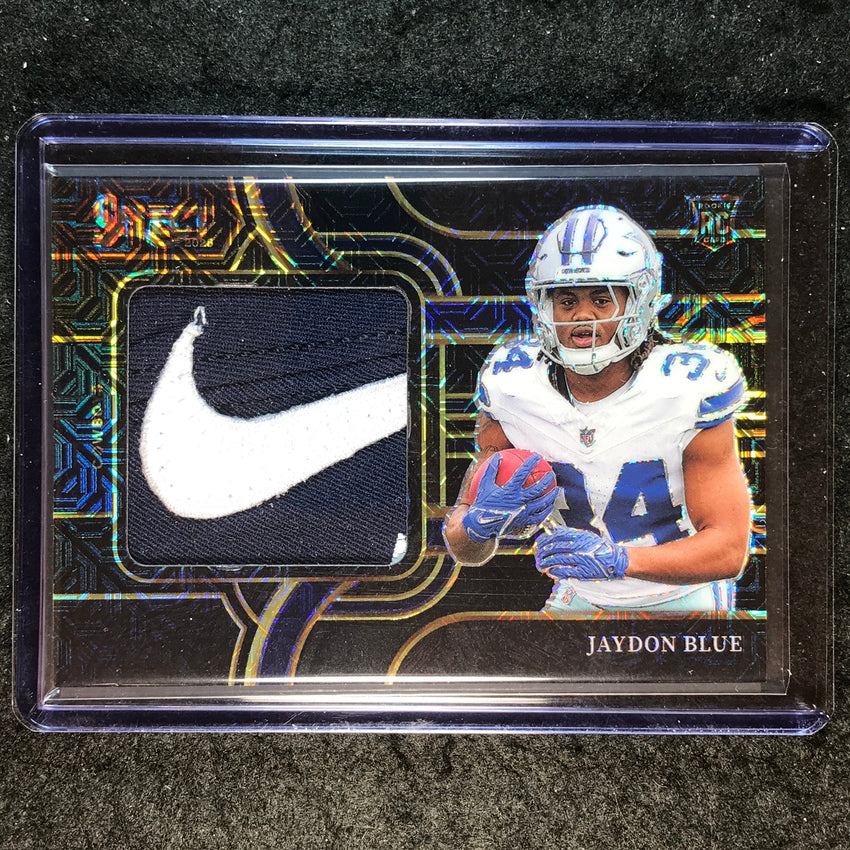 2025 Select Football JAYDON BLUE Jumbo Rookie Swatch Swoosh Patch Black 1/1