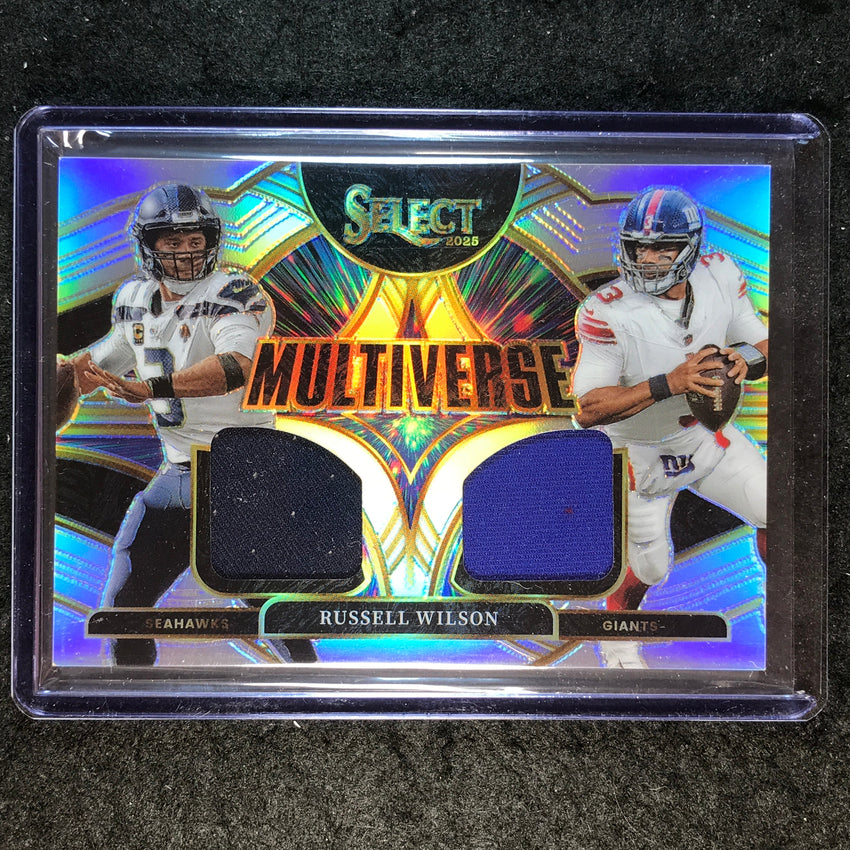 2025 Select Football RUSSELL WILSON Multiverse Jersey Relic Silver 33/149