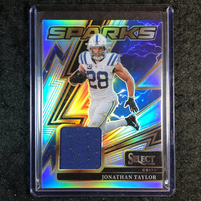 2025 Select Football JONATHAN TAYLOR Sparks Jersey Relic Silver 145/149