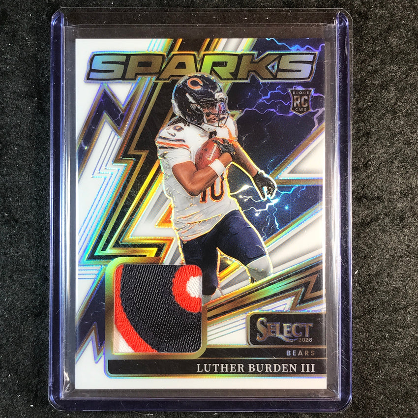 2025 Select Football LUTHER BURDEN III Sparks Rookie Patch Relic White 59/99