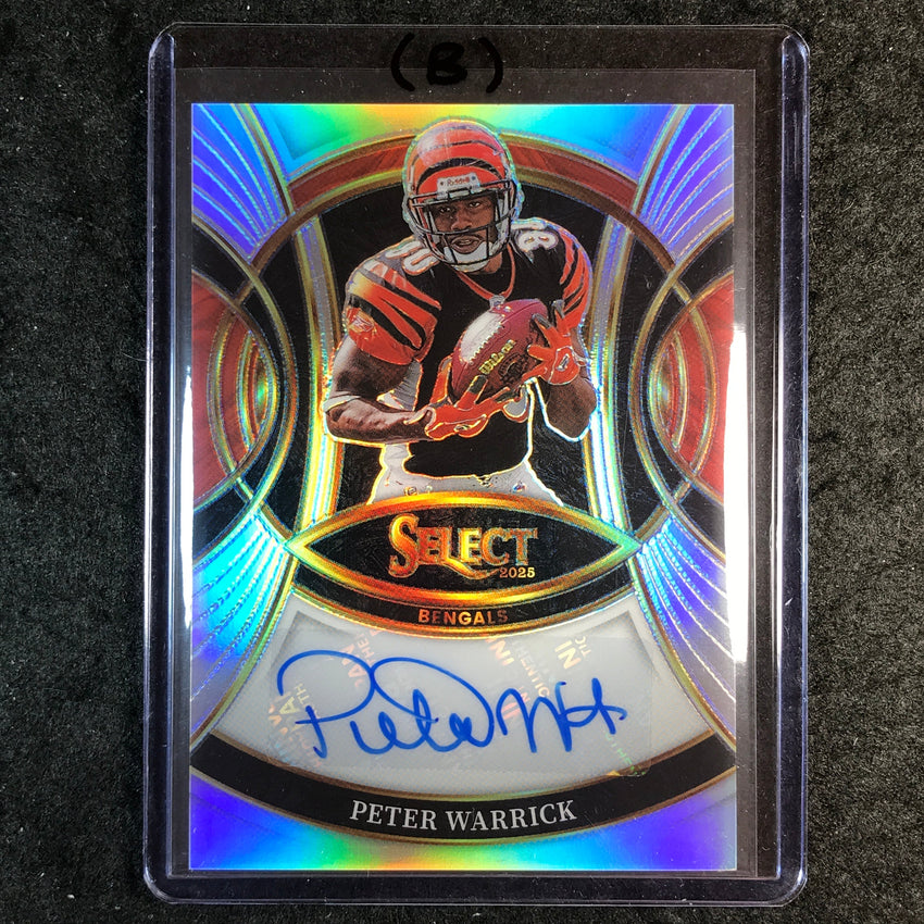 2025 Select Football PETER WARRICK Signatures Auto Silver #SP-PWK (B)