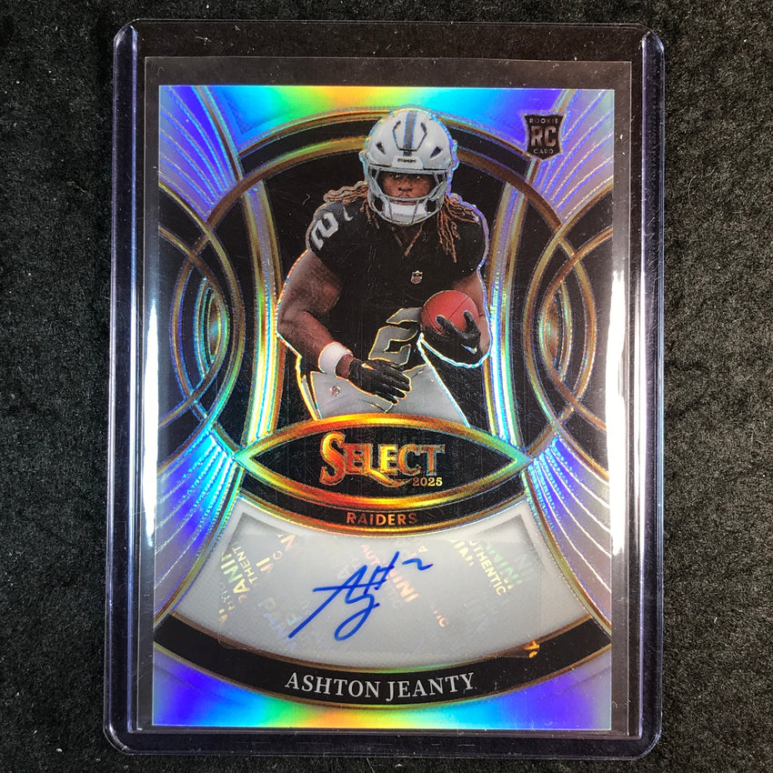 2025 Select Football ASHTON JEANTY Rookie Signatures Auto Silver #AJY