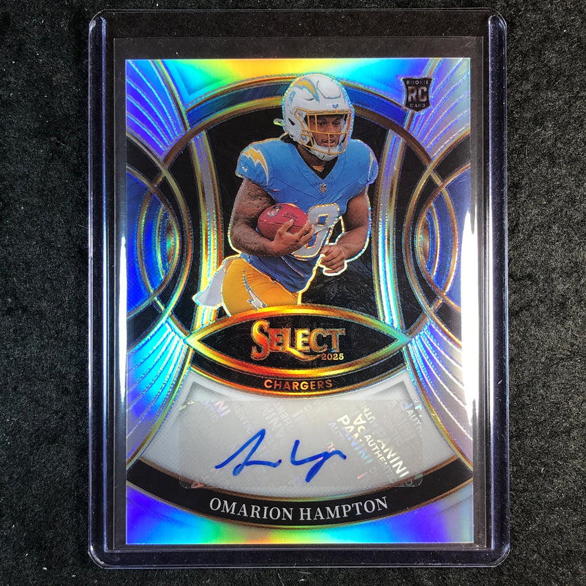 2025 Select Football OMARION HAMPTON Rookie Signatures Auto Silver #OHN
