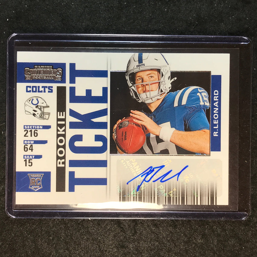 2025 Select Football RILEY LEONARD Contenders Rookie Ticket Variation Auto #42