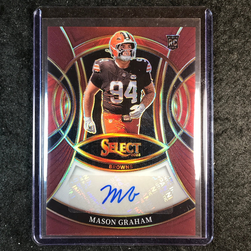 2025 Select Football MASON GRAHAM Rookie Signatures Auto Maroon 44/75