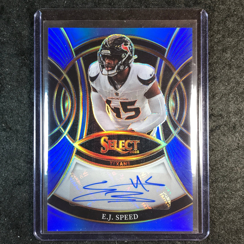 2025 Select Football E.J. SPEED Signatures Auto Blue 101/149
