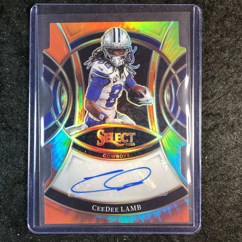 2025 Select Football CEEDEE LAMB Signatures Auto Tie-Dye Die-Cut 25/25