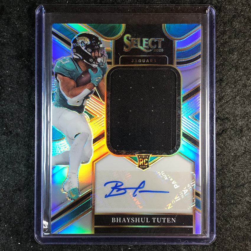 2025 Select Football BHAYSHUL TUTEN Jumbo Rookie Signature Swatches 243/249