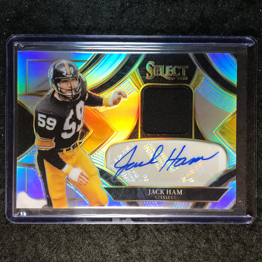 2025 Select Football JACK HAM Signature Memorabilia Jersey Auto Silver 182/249