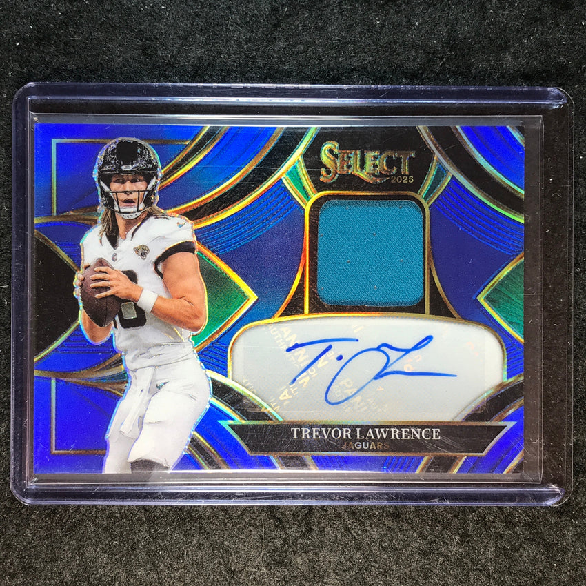2025 Select Football TREVOR LAWRENCE Signature Jersey Auto Blue 112/149