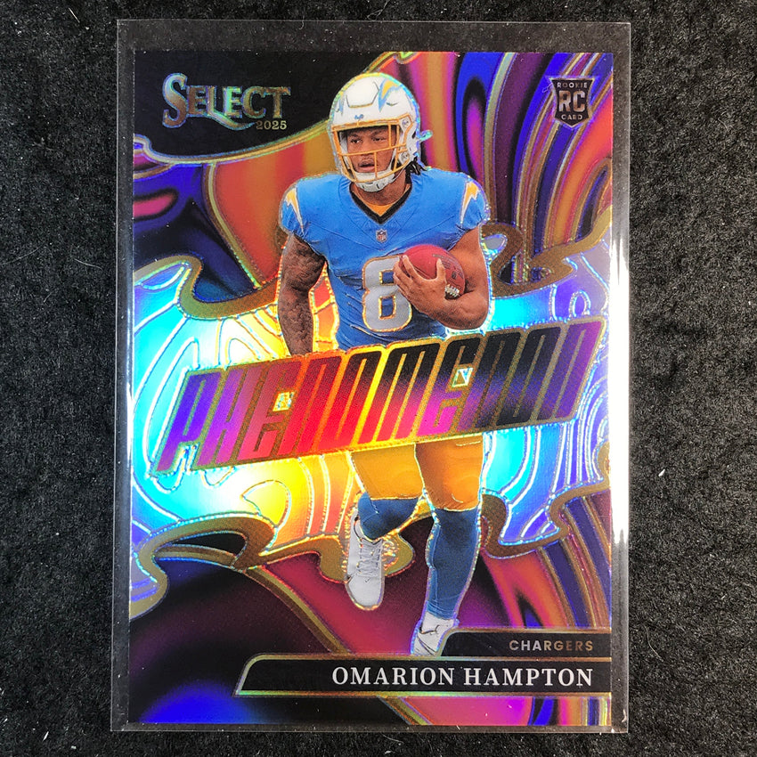 2025 Select Football OMARION HAMPTON Phenomenon Rookie Silver #15