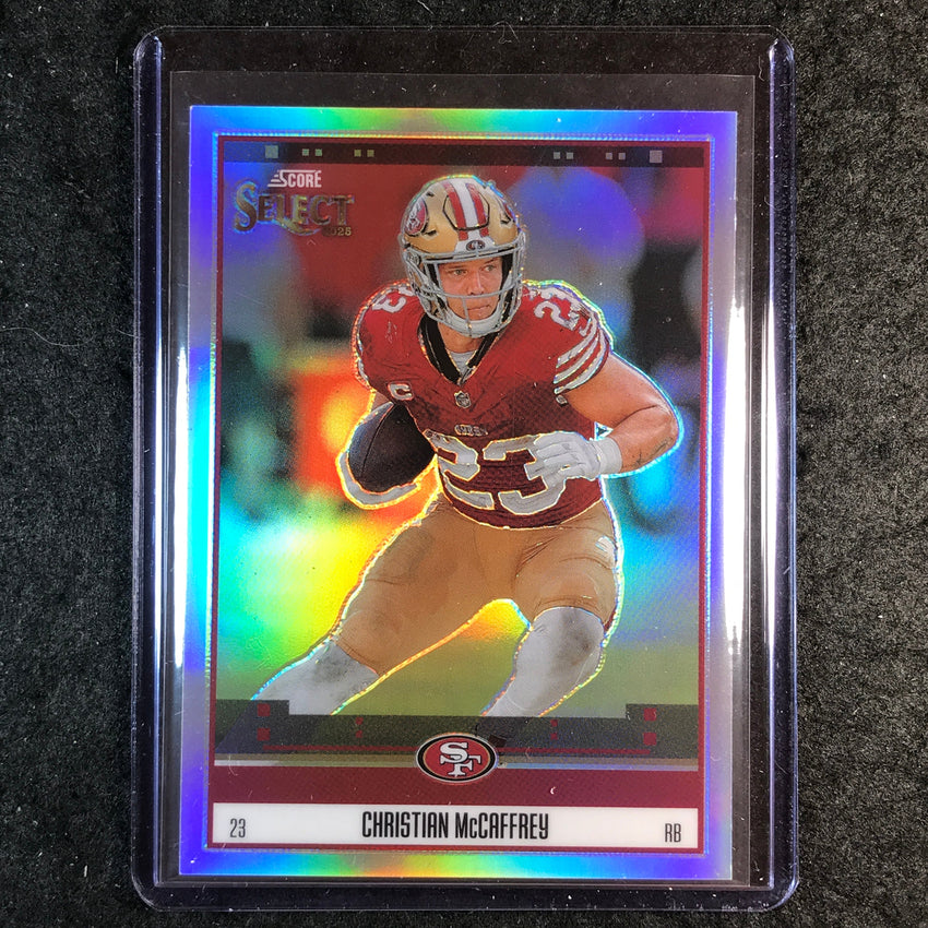 2025 Select Football CHRISTIAN MCCAFFREY Score Select Throwback Silver #7