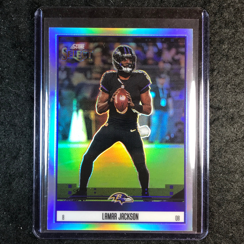 2025 Select Football LAMAR JACKSON Score Select Throwback Silver #18