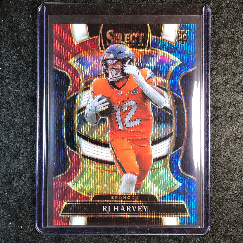 2025 Select Football RJ HARVEY Rookie Concourse Tri-Color 167/399 #10